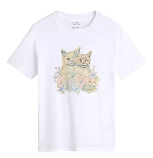 T-Shirt Vans Smitten Oversized - White - women´s
