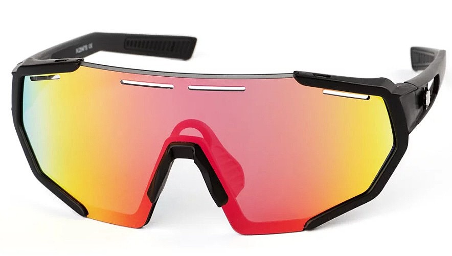 Brille Pitcha Space-XS - Black Matte/Red Fire Mirrored - unisex junior