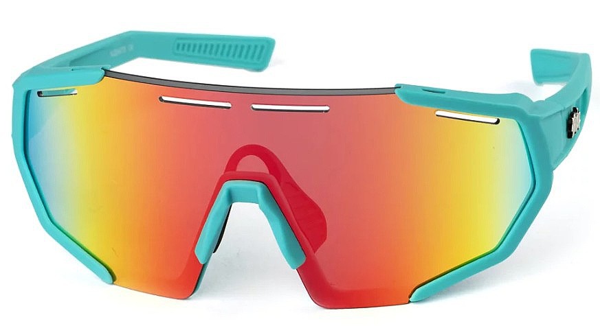 des lunettes Pitcha Space-XS - Matte Emerald/Red Fire Mirorred - unisex junior
