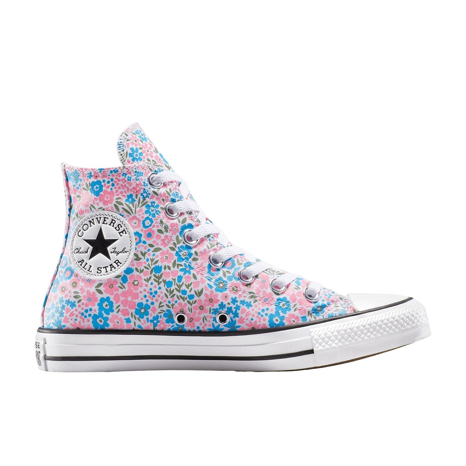 обувь Converse Chuck Taylor All Star Mini Flowers Hi - A14980/White/Gnarly Blue