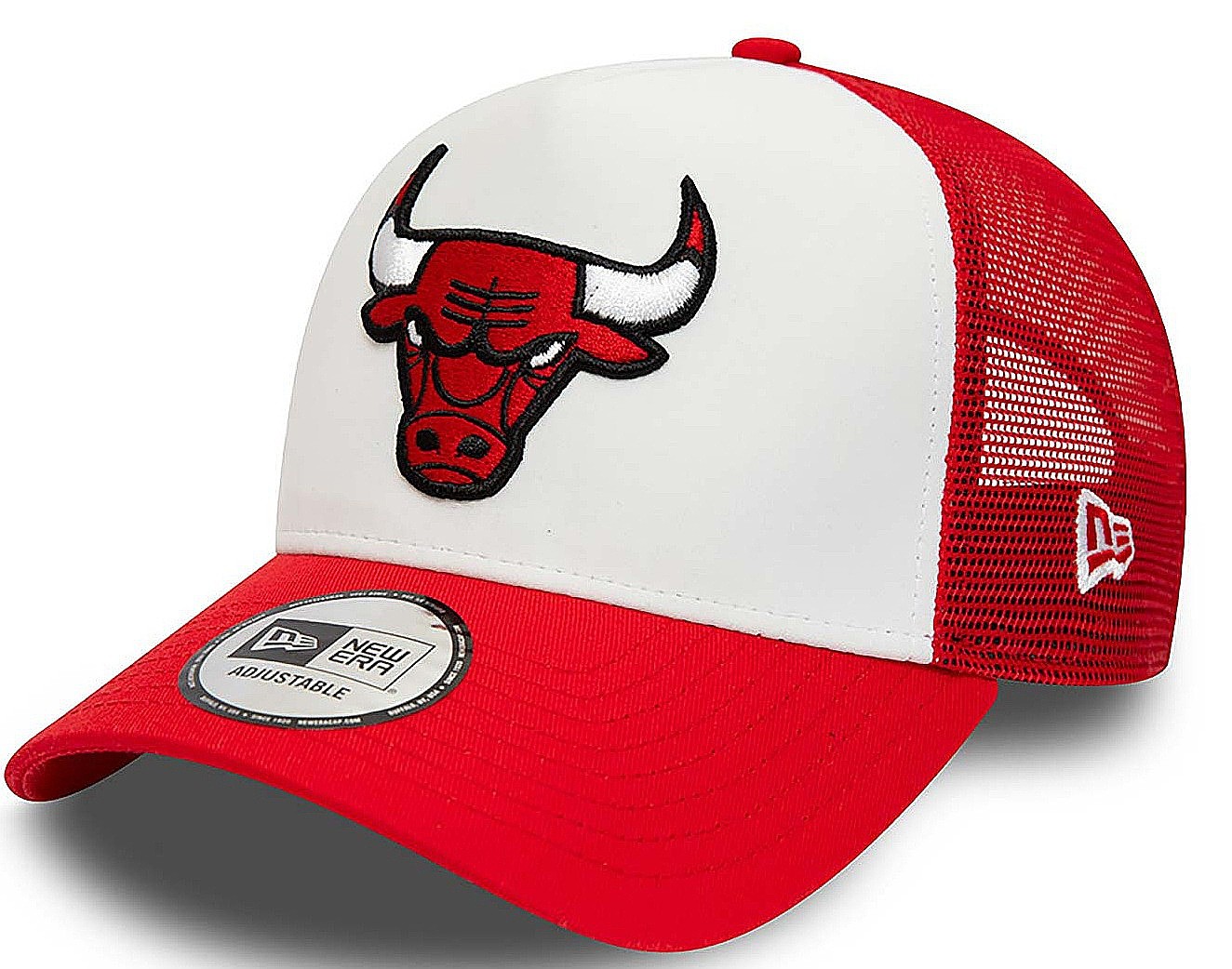 czapka z daszkiem New Era 9FO AF Side Patch Trucker NBA Chicago Bulls - Faded Red