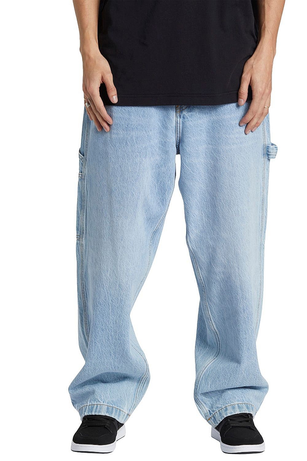 pantalones vaqueros DC Worker Baggy Carpenter Ril - BFBW/Indigo Light - men´s