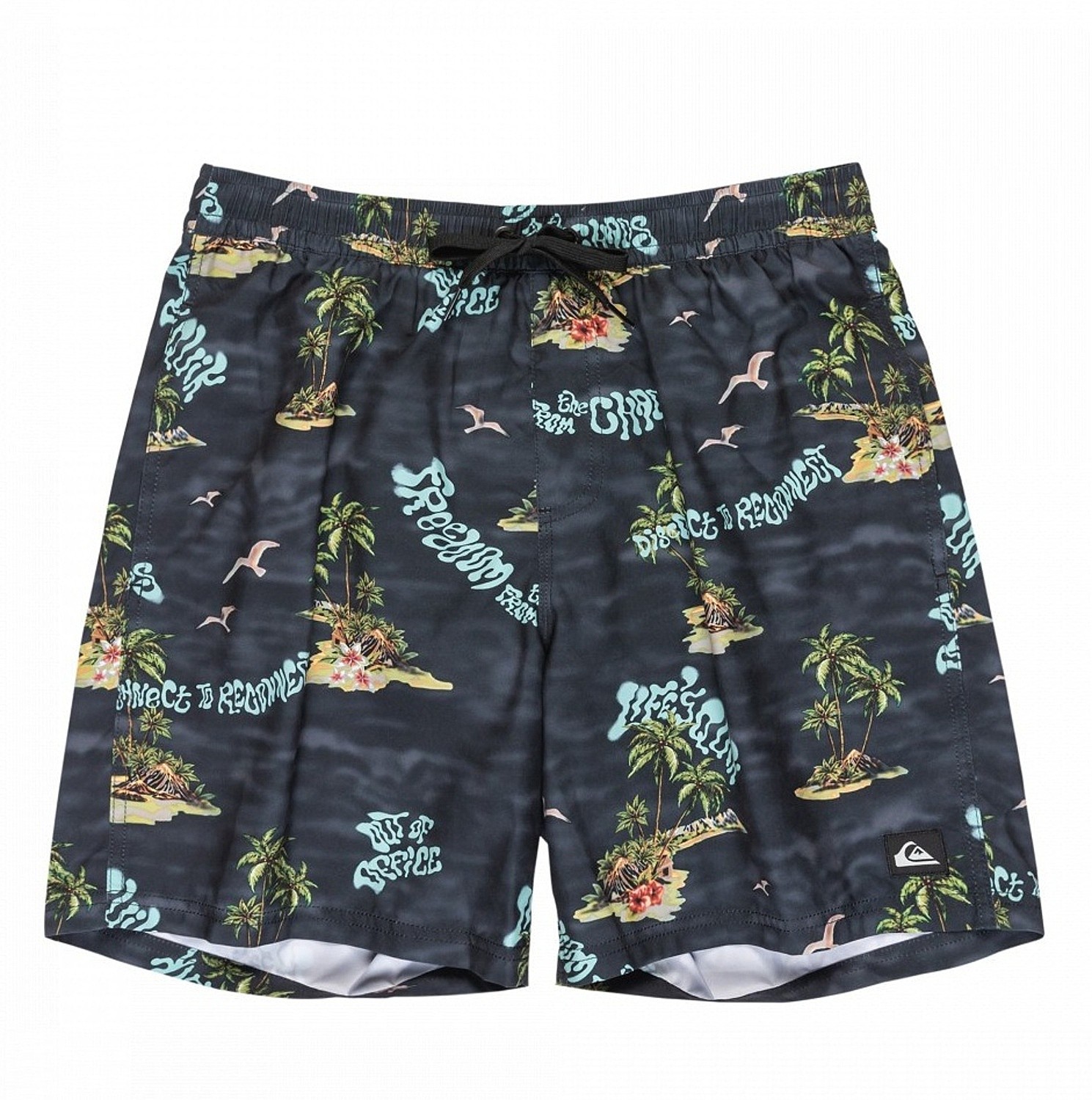 kúpacie šortky Quiksilver Everyday Straight Volley 17 - KVJ6/Black Naturama - men´s