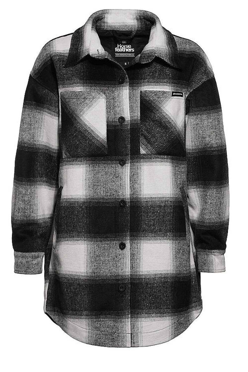 kabát Horsefeathers Intan - Black - women´s