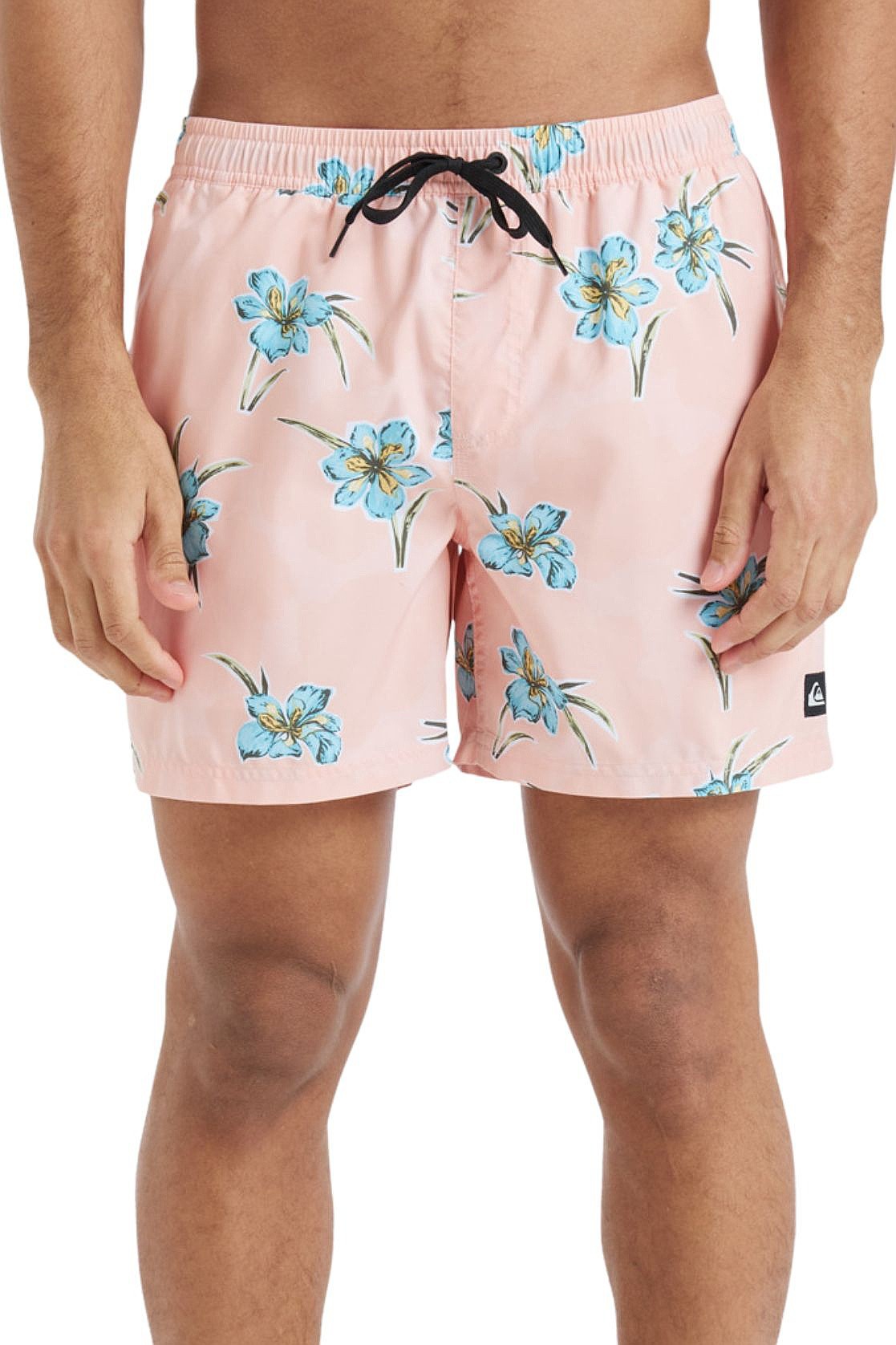 koupací šortky Quiksilver Everyday Straight Volley 15 - MEF7/Peach Parfait Backyards