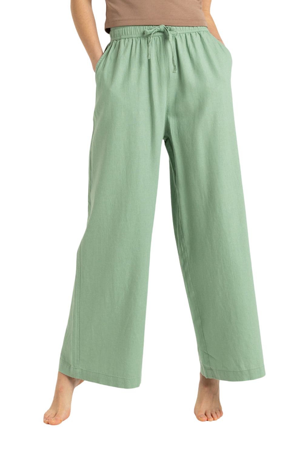 pantalon Roxy Lekeitio Break Mid - GHZ0/Basil - women´s