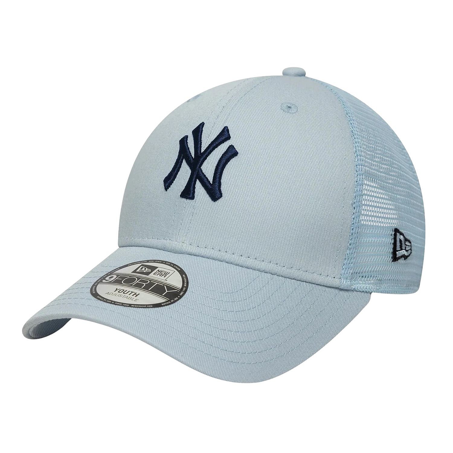 casquette New Era 9FO Homefld Trucker MLB New York Yankees Youth - Pastel Blue/Navy - unisex junior