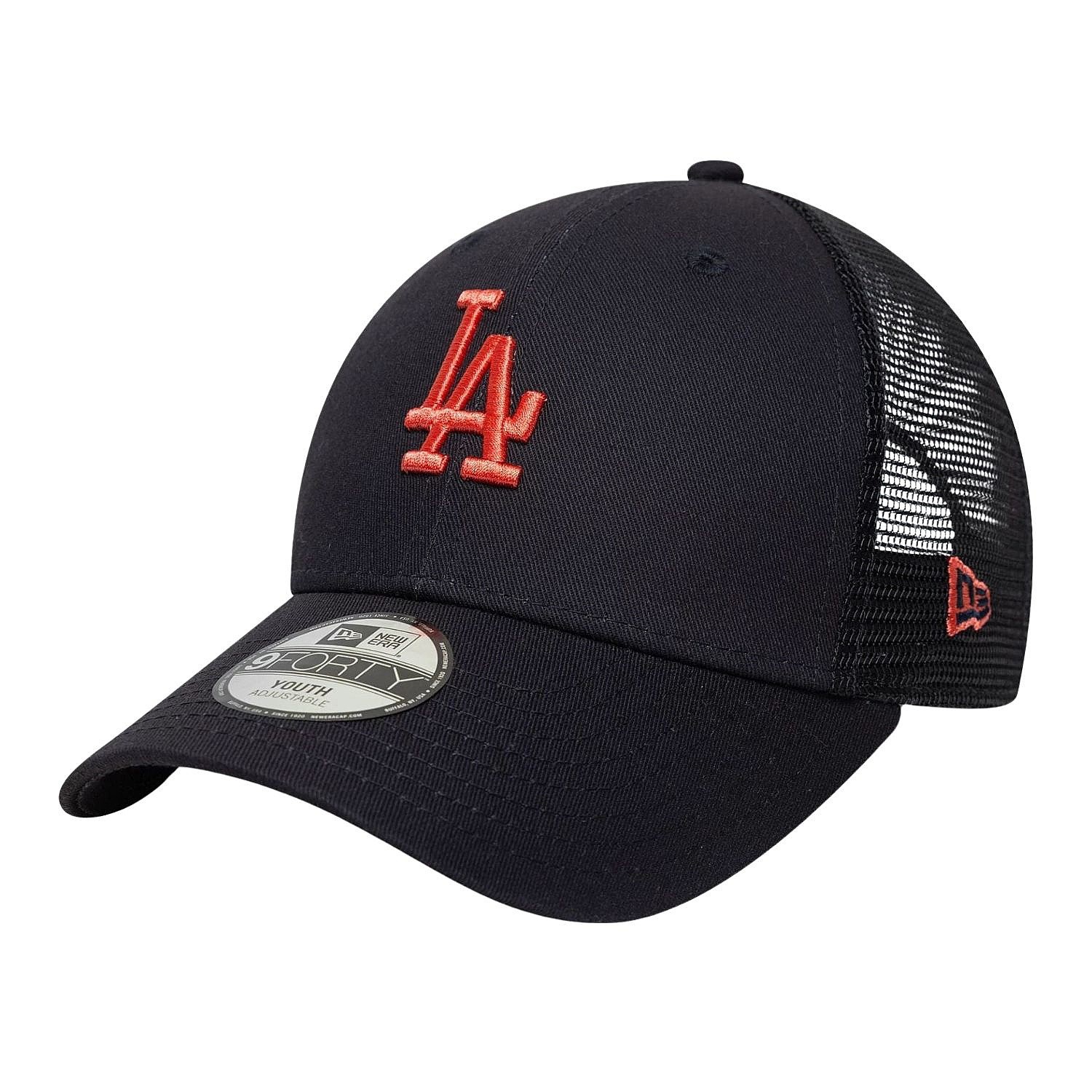 Kappe New Era 9FO Homefld Trucker MLB Los Angeles Dodgers Child - Navy/Sweet Coral - kid´s