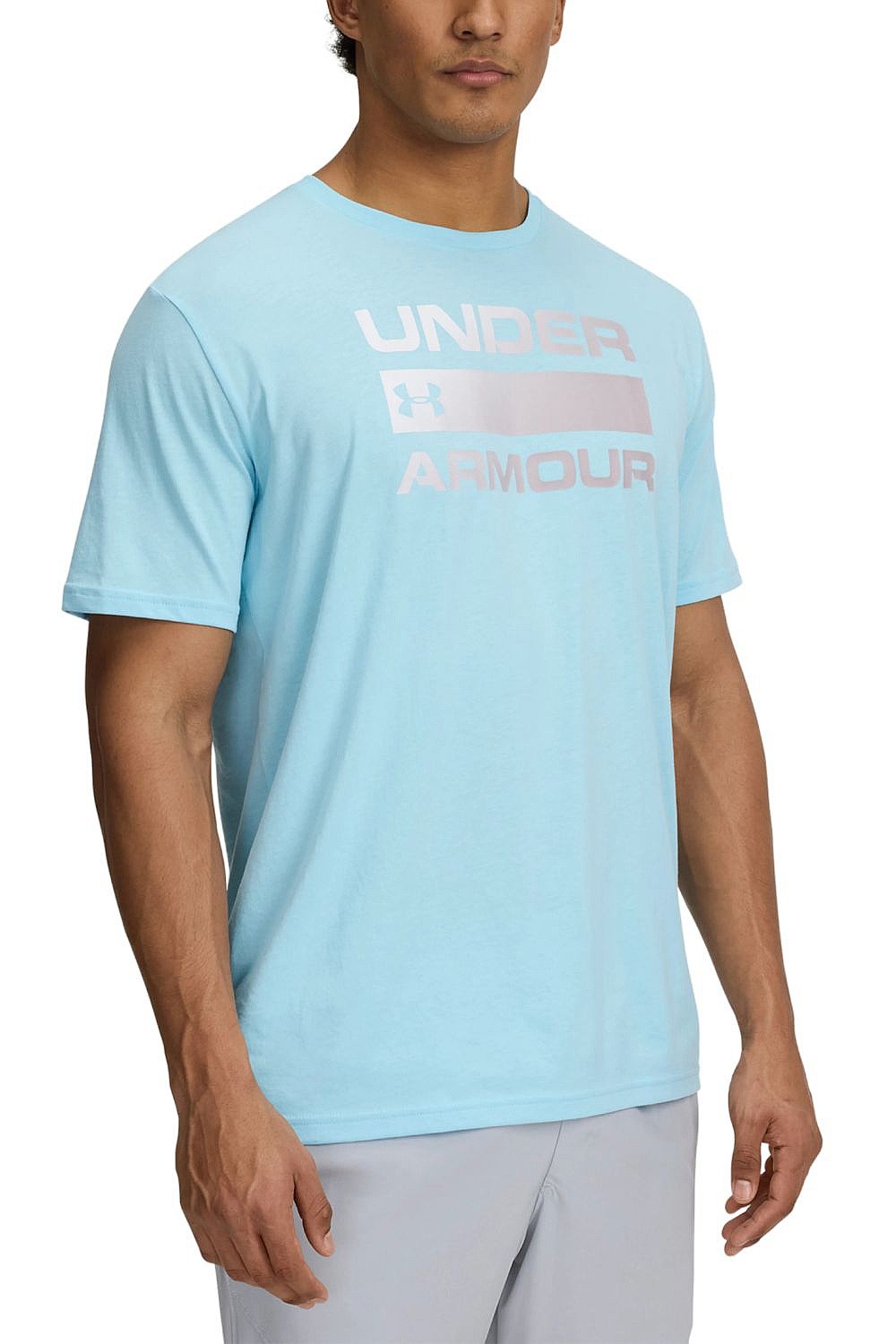 tricou Under Armour Team Issue Wordmark - Stream/White - men´s
