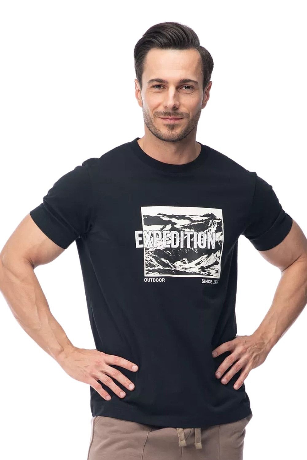 T-Shirt Hi-Tec Reman - Black - men´s