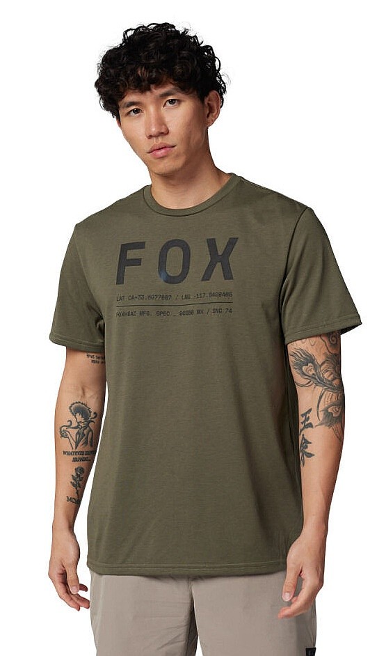 tricou Fox Non Stop Tech - Olive Green - men´s
