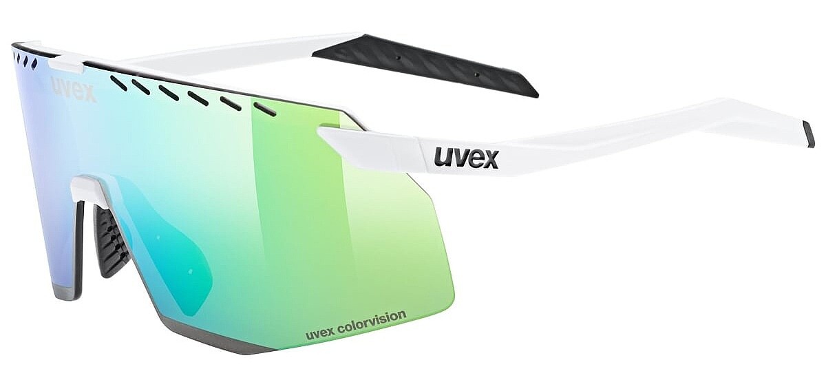 Brille Uvex Pace Stage CV - White Matt/Green
