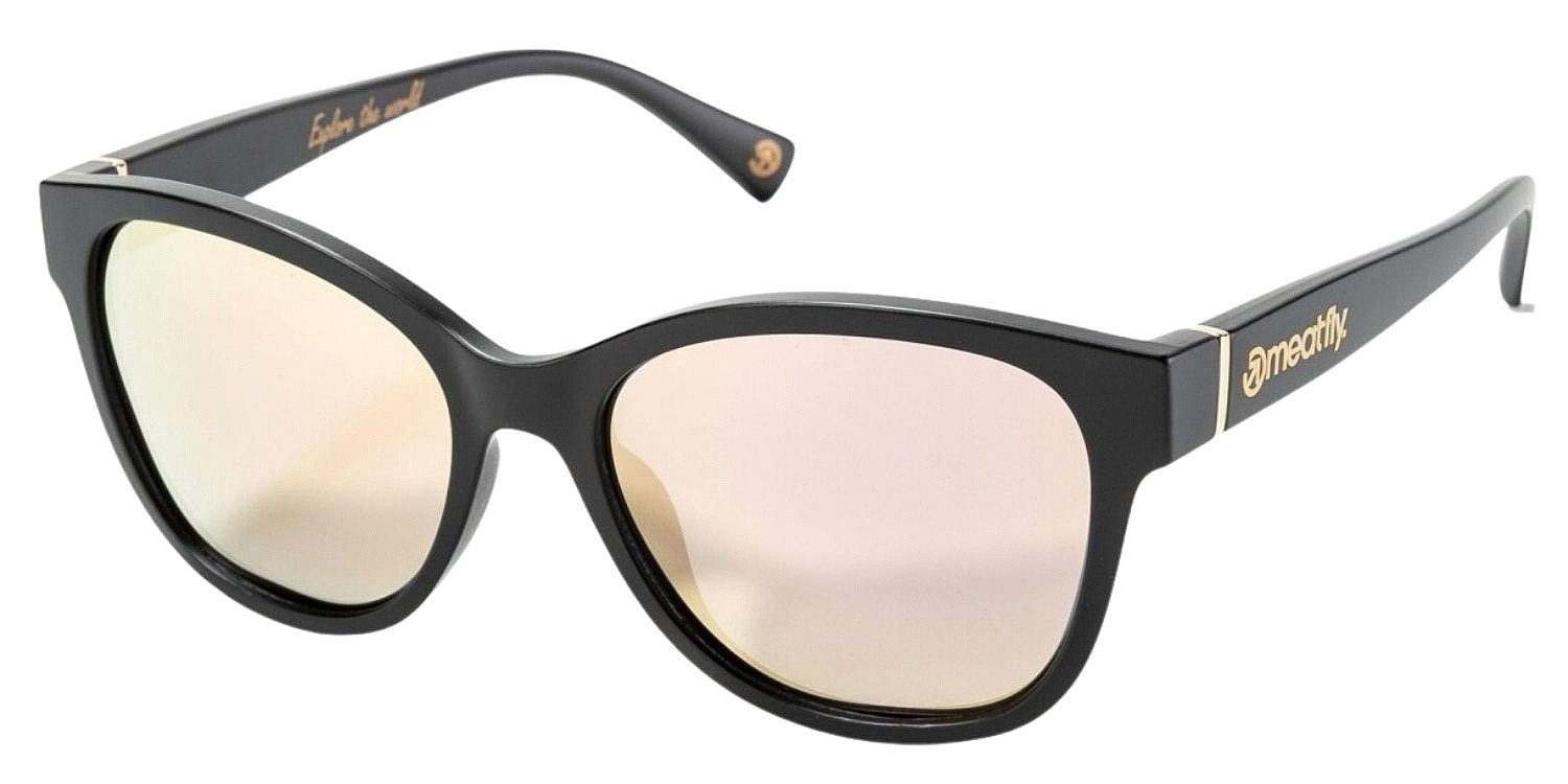 des lunettes Meatfly May - Black/Rose Polarized