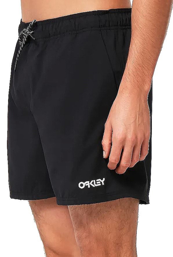 Short de bain Oakley Beach Volley 16 - Blackout - men´s