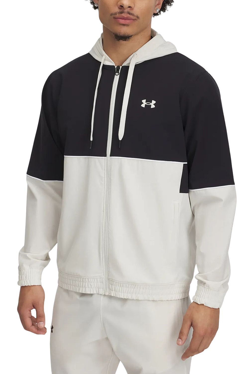 Jacke Under Armour Zone Woven - White/Black - men´s