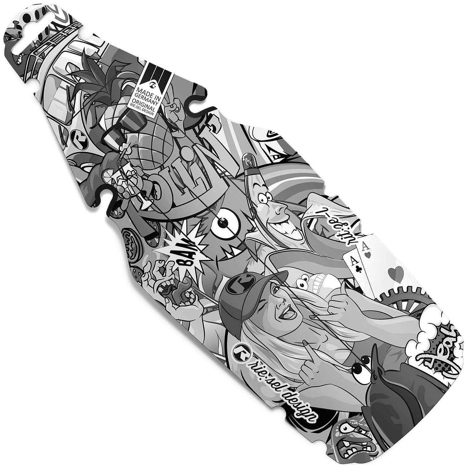 Radschützer Riesel Rit:ze - Stickerbomb Eyecatcher Ultra Black