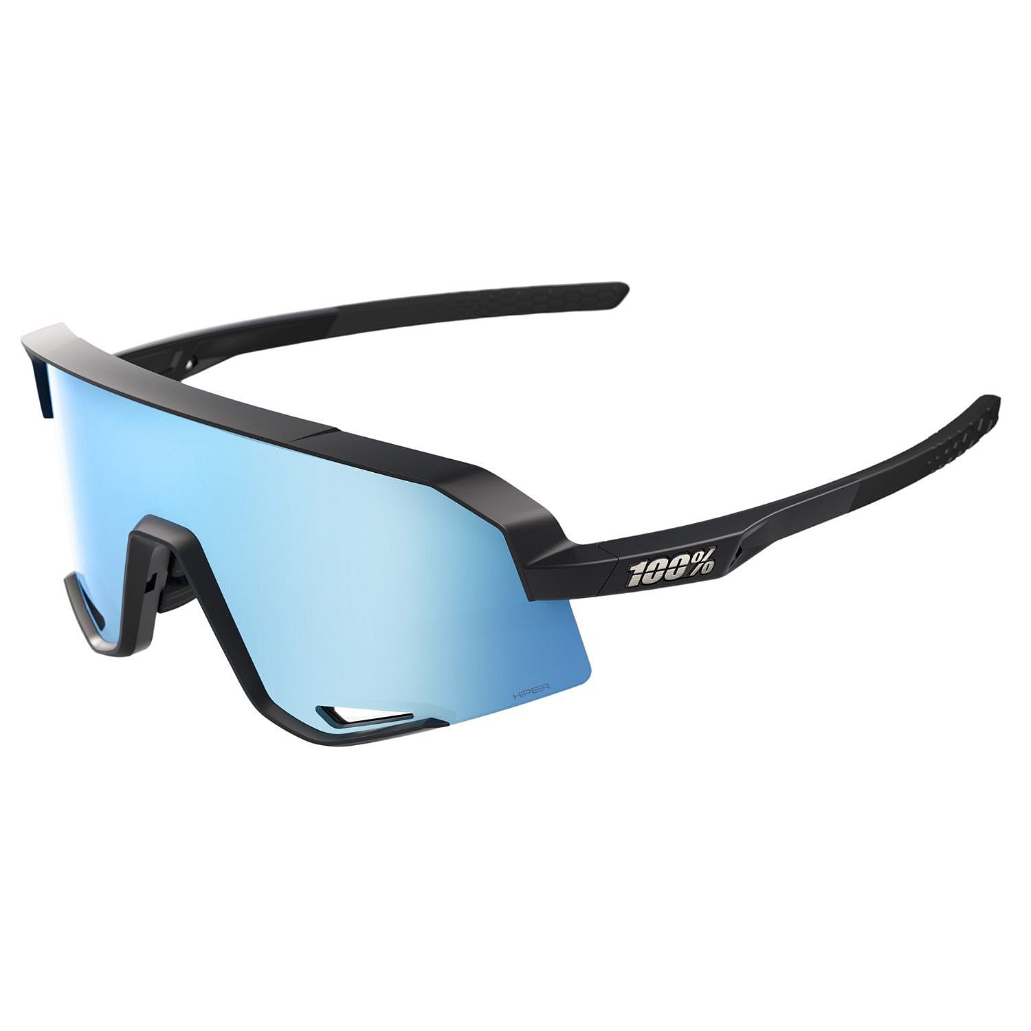 очки 100% Slendale Youth - Matte Black/HiPER Blue Multilayer Mirror - unisex junior