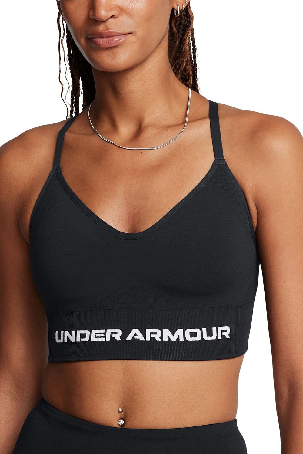podprsenka Under Armour Vanish Seamless Low - Black/White - women´s