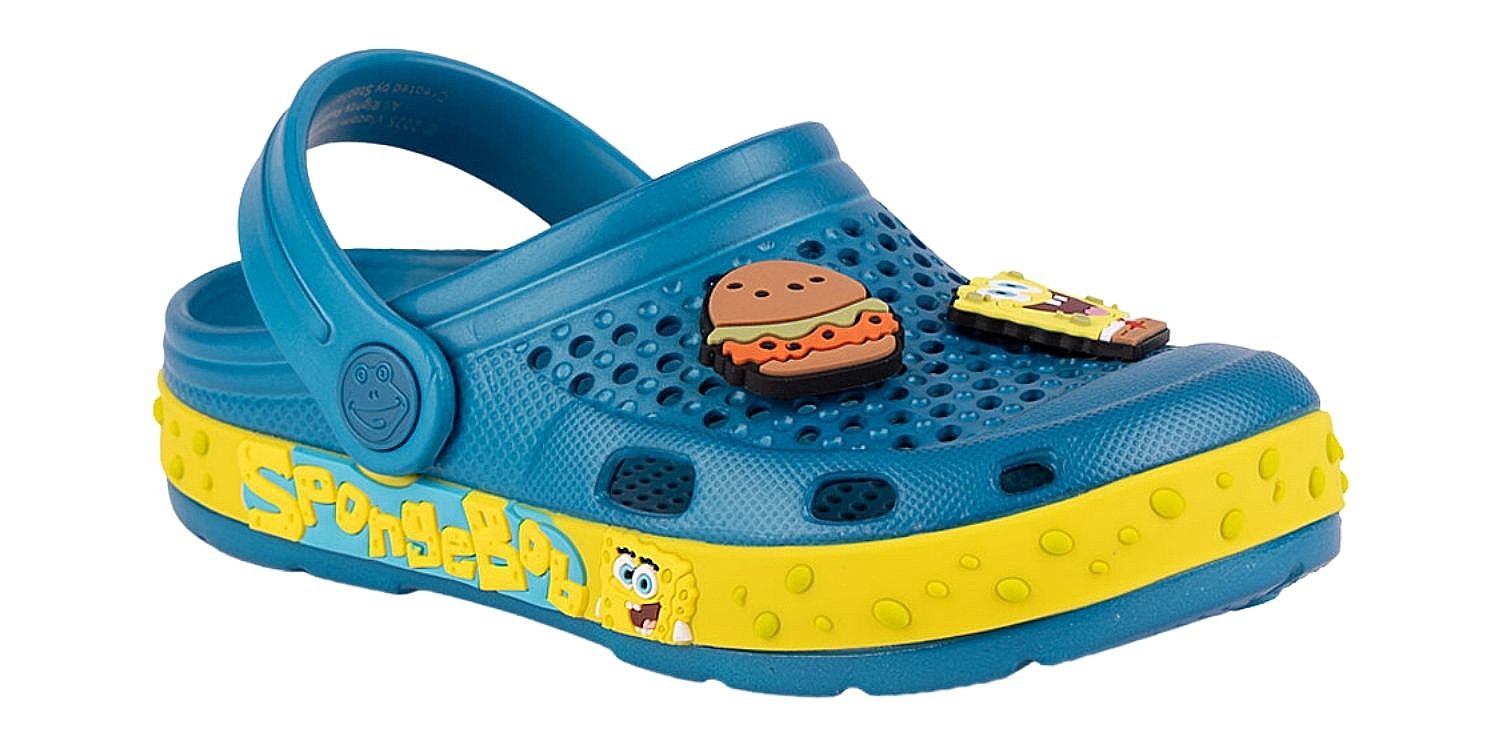 topánky Coqui 6423/Lindo - Ocean Blue/SB Yellow SB Spongebob Amulet - kid´s