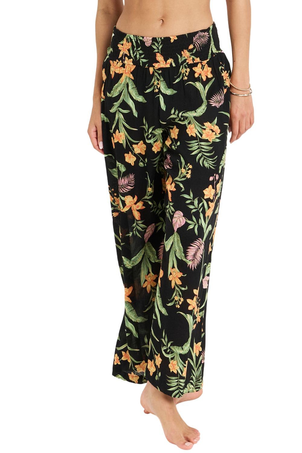Hose Roxy Along The Beach Printed - KVJ3/Anthracite Island Escape - women´s