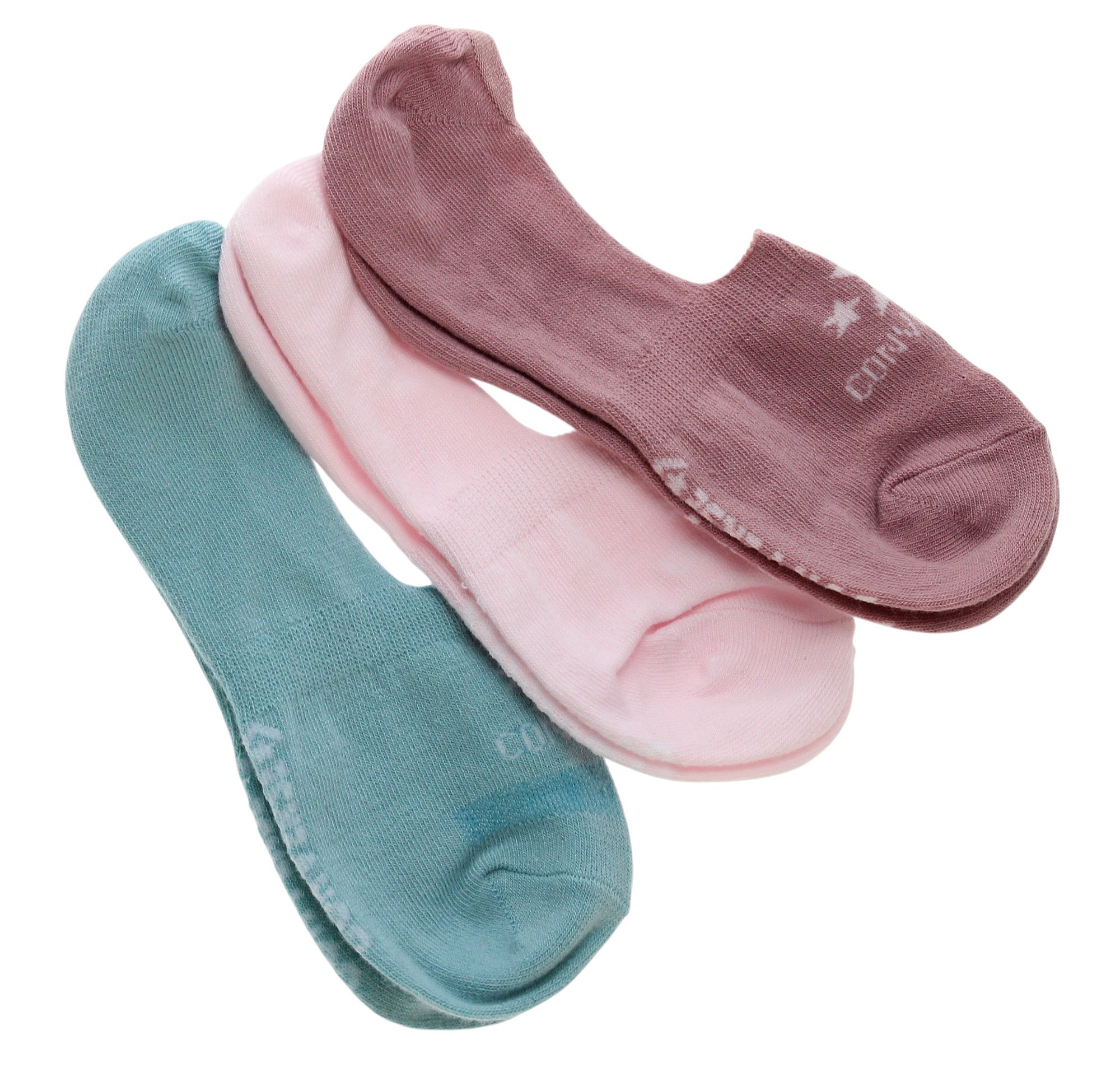 skarpety Converse Star Chevron Ultra Low Hidden Liner Flat 3 Pack - E1357P/Horizon Pink/Summit Pink/Vernal Pool