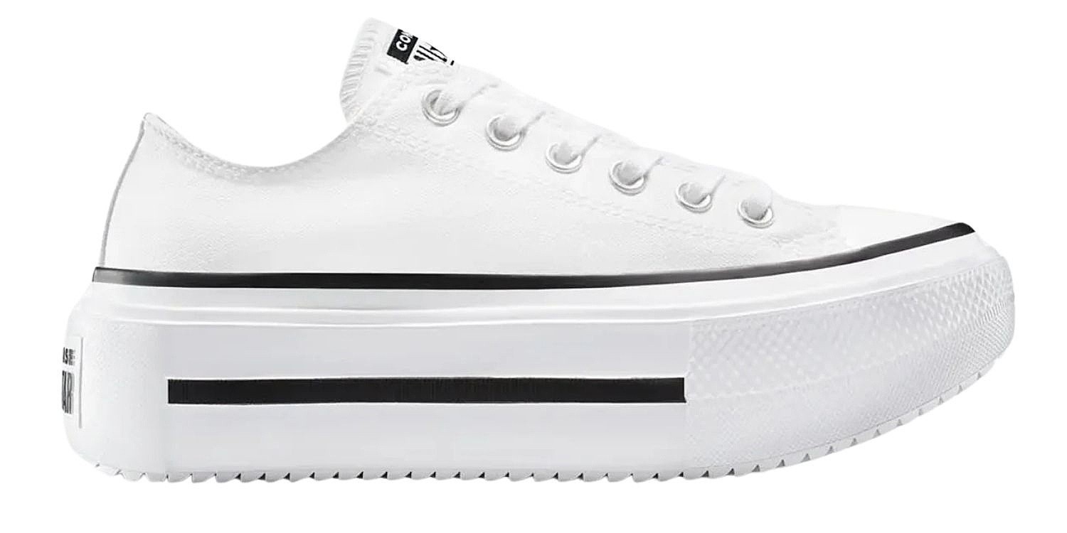 topánky Converse Chuck Taylor All Star Lift Double Stack OX - A15491/White/Black/White