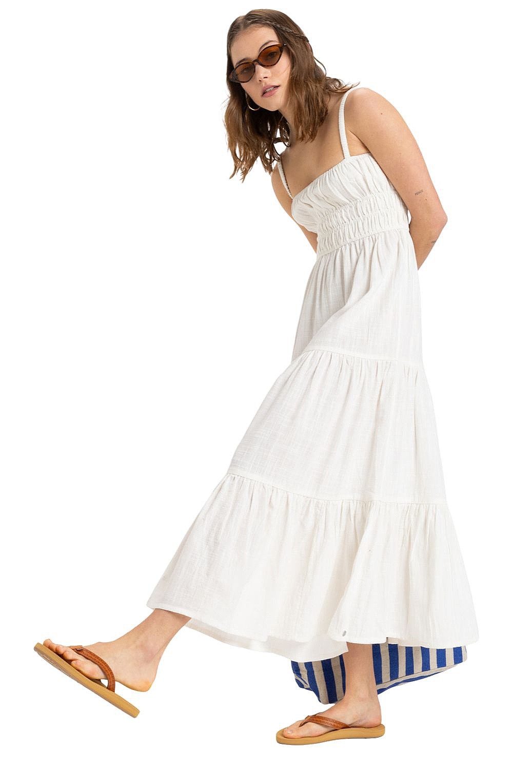 šaty Roxy Sunshine Coastline Solid - WBS0/Egret - women´s