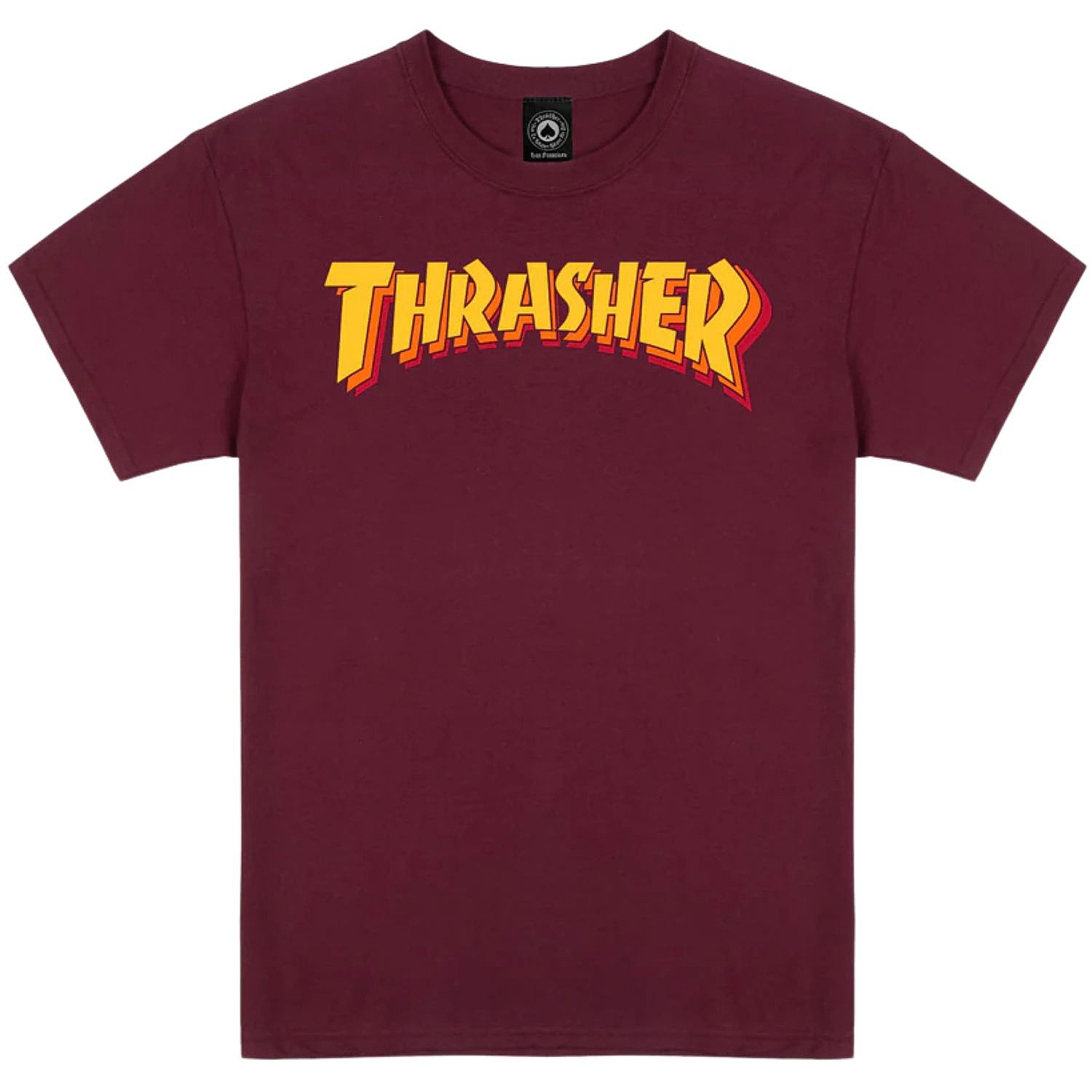 tricou Thrasher Stacked - Maroon - men´s