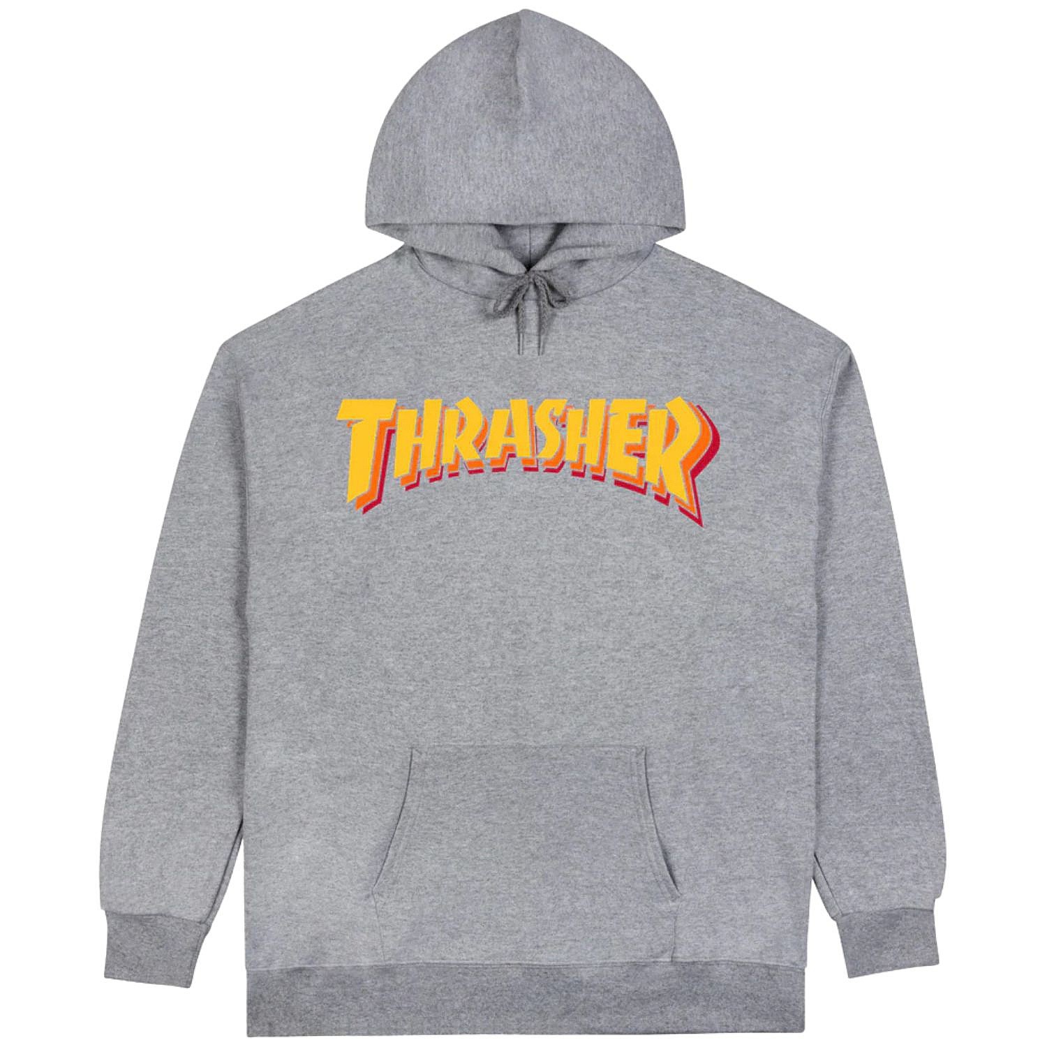 sweat-shirt Thrasher Stacked Hoodie - Sport Grey - men´s