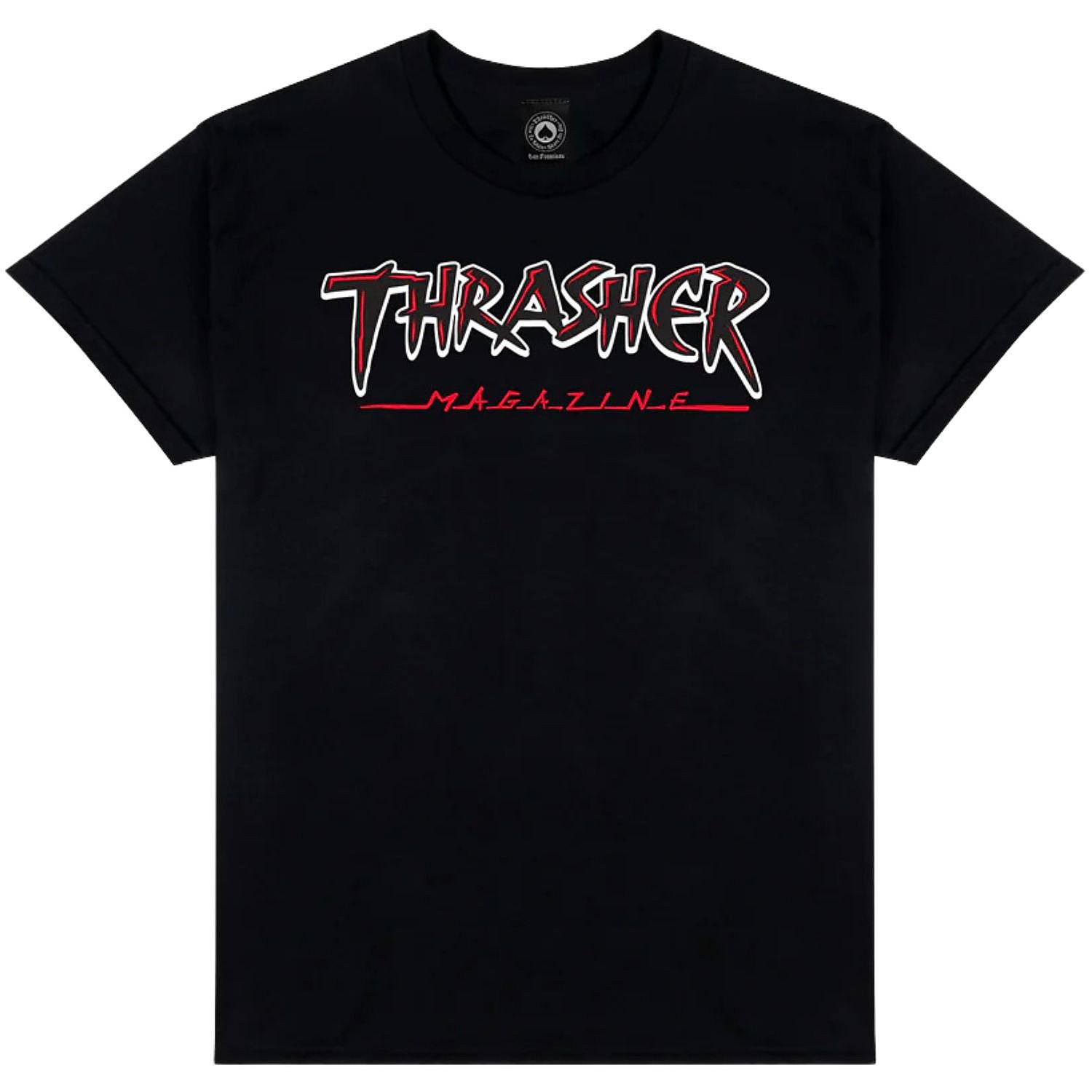 tričko Thrasher Slash - Black - men´s