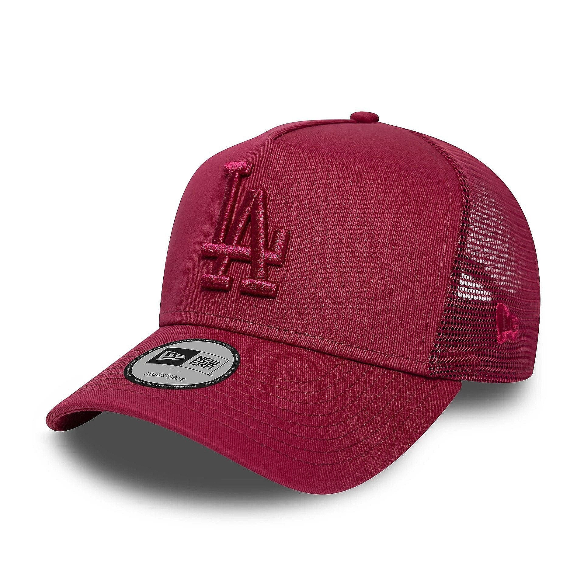 dziecięca czapka z daszkiem New Era 9FO League Trucker MLB Los Angeles Dodgers Child - Cherry Jam/Cherry Jam