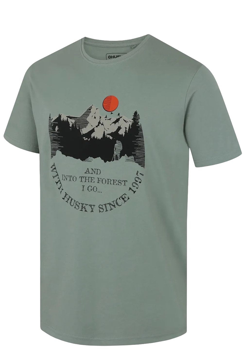 T-shirt Husky Moon - Green - men´s