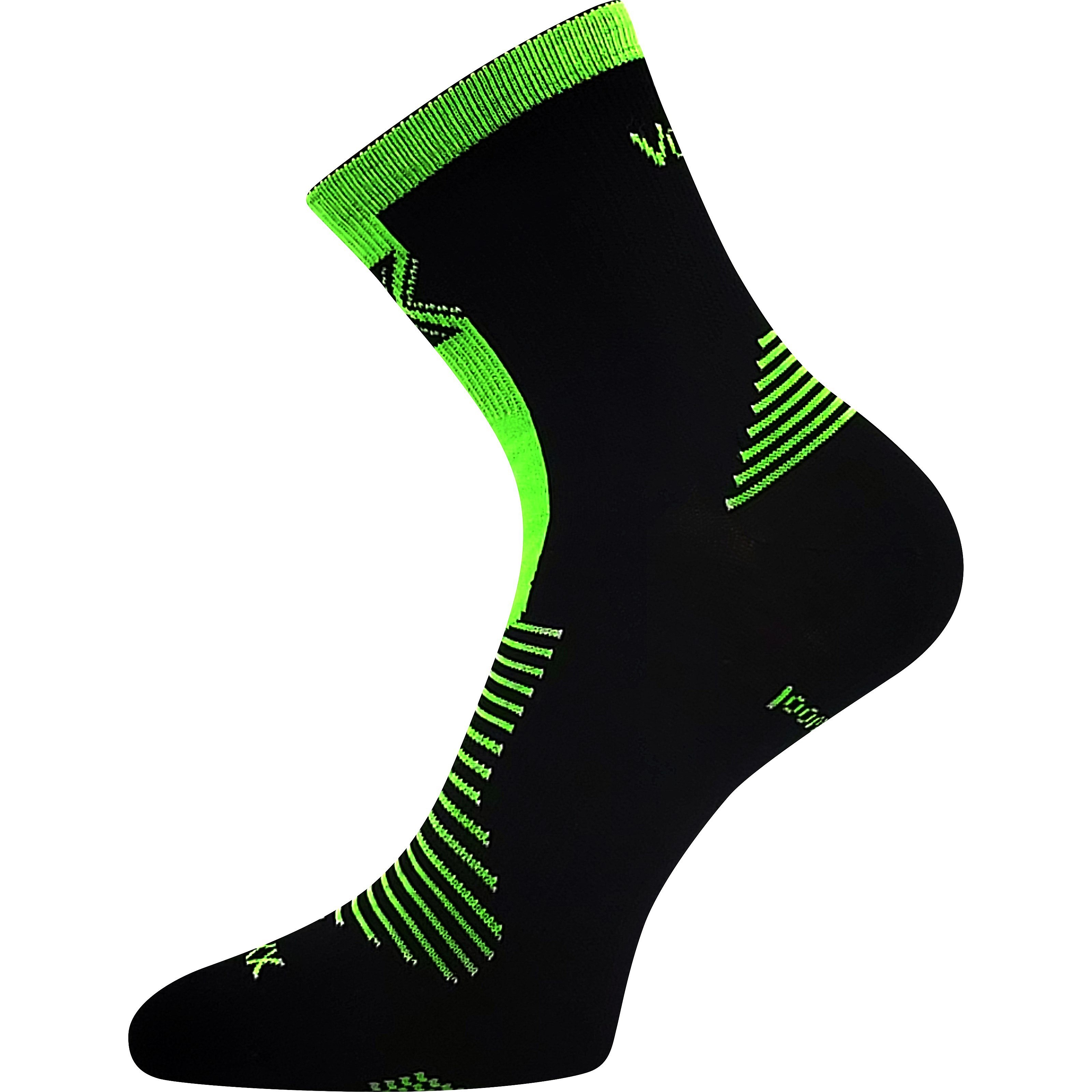 socks Voxx Woralf - Black/Neon Green