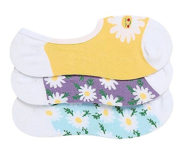 ponožky Vans Buggin Out Canoodle 3 Pack - Crystal Blue - women´s