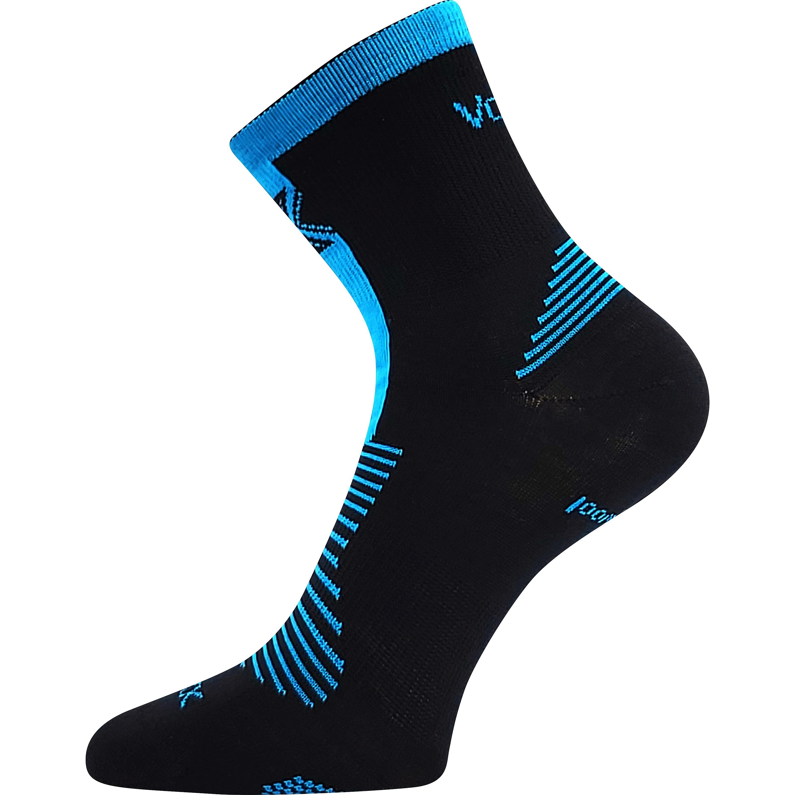 socks Voxx Woralf - Black/Neon Turquoise