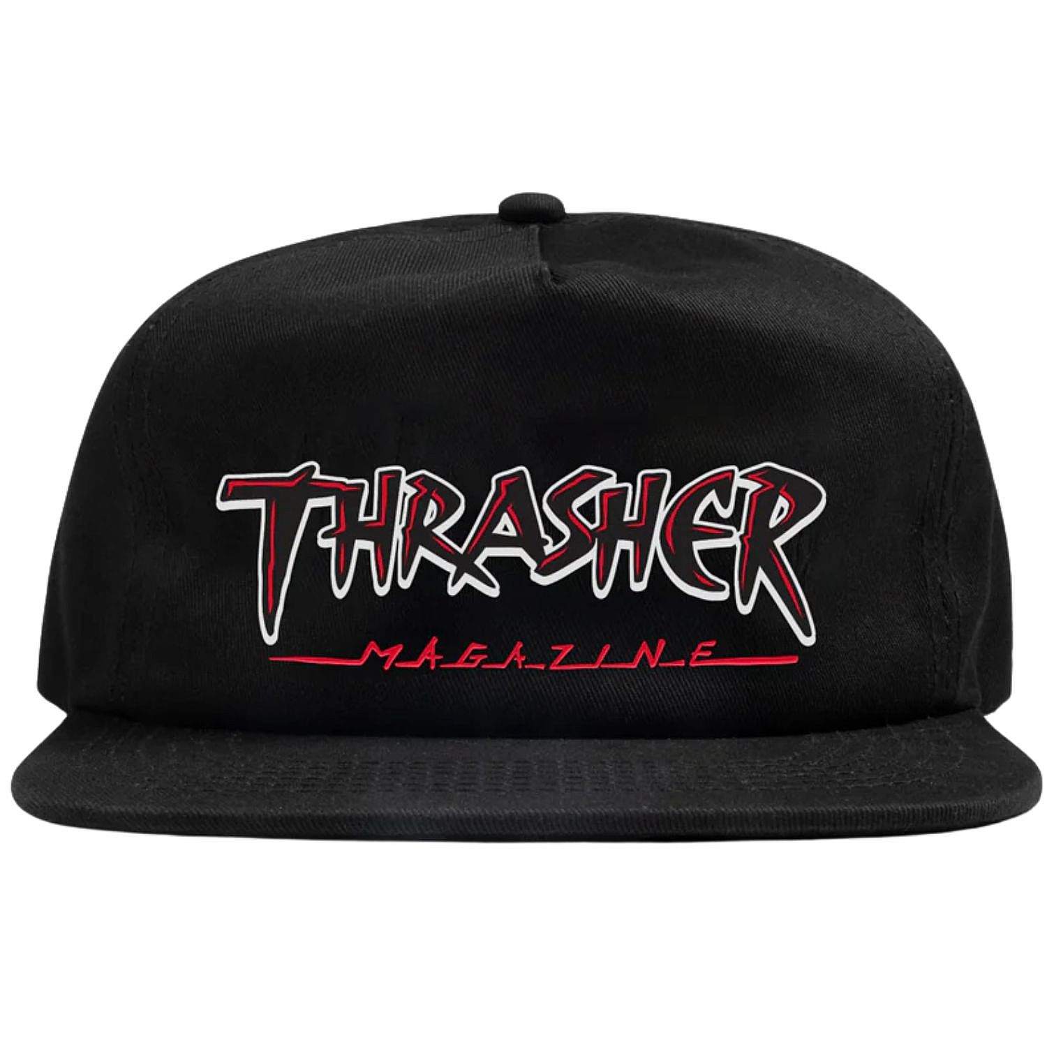 kasket Thrasher Slahs Snapback - Black - men´s