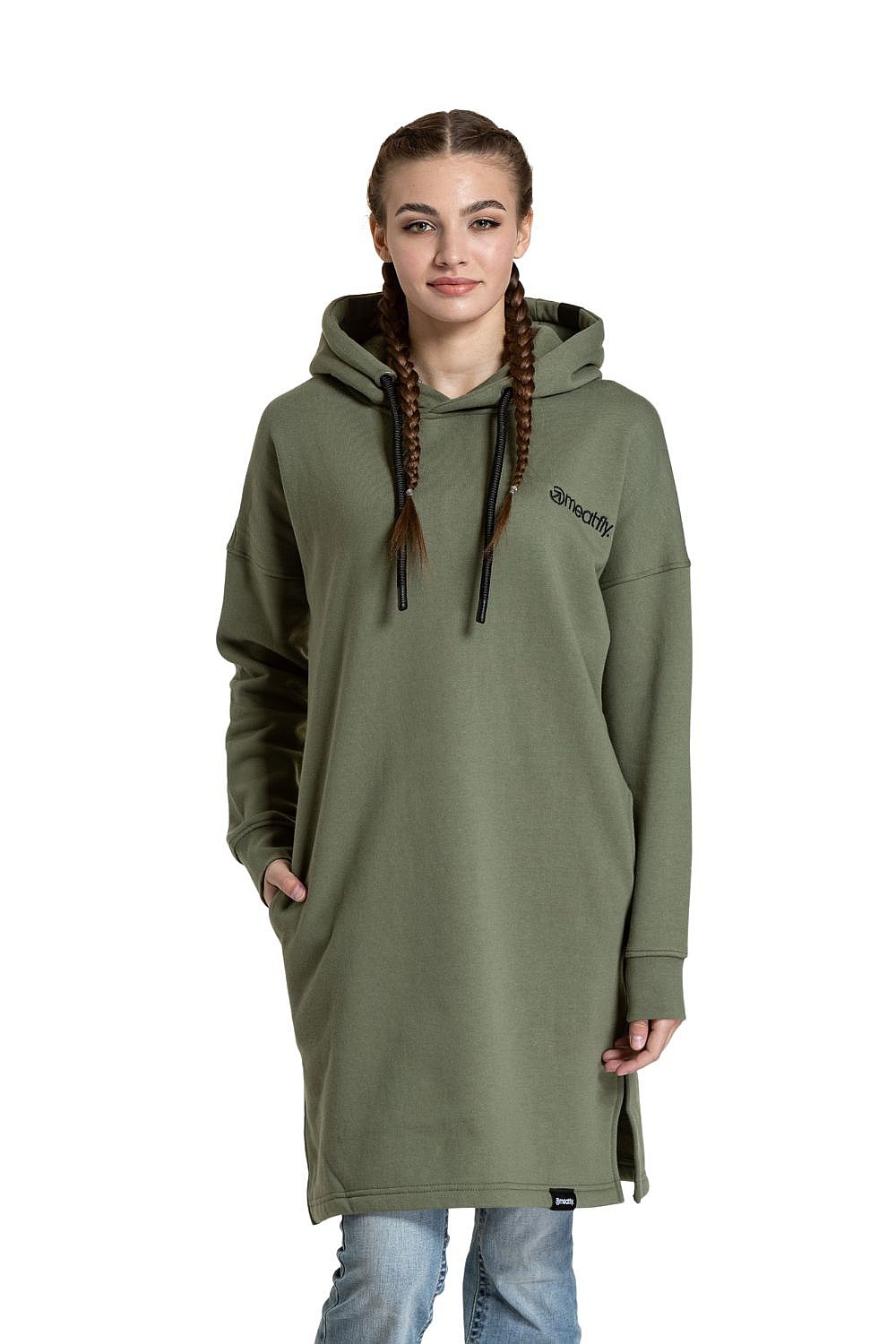 mikina Meatfly Zyra - Olive - women´s