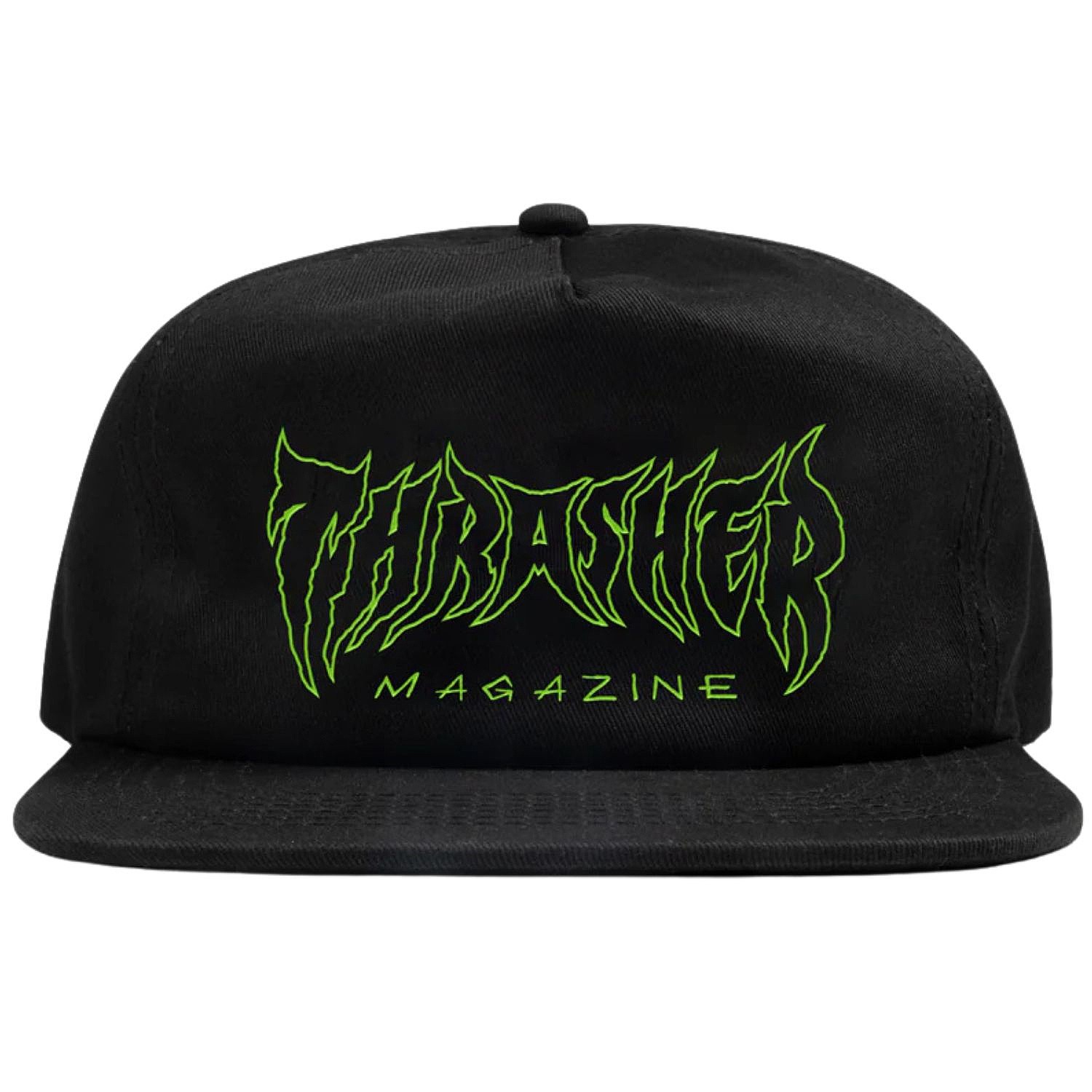 gorra con visera Thrasher Metal Snapback - Black - men´s