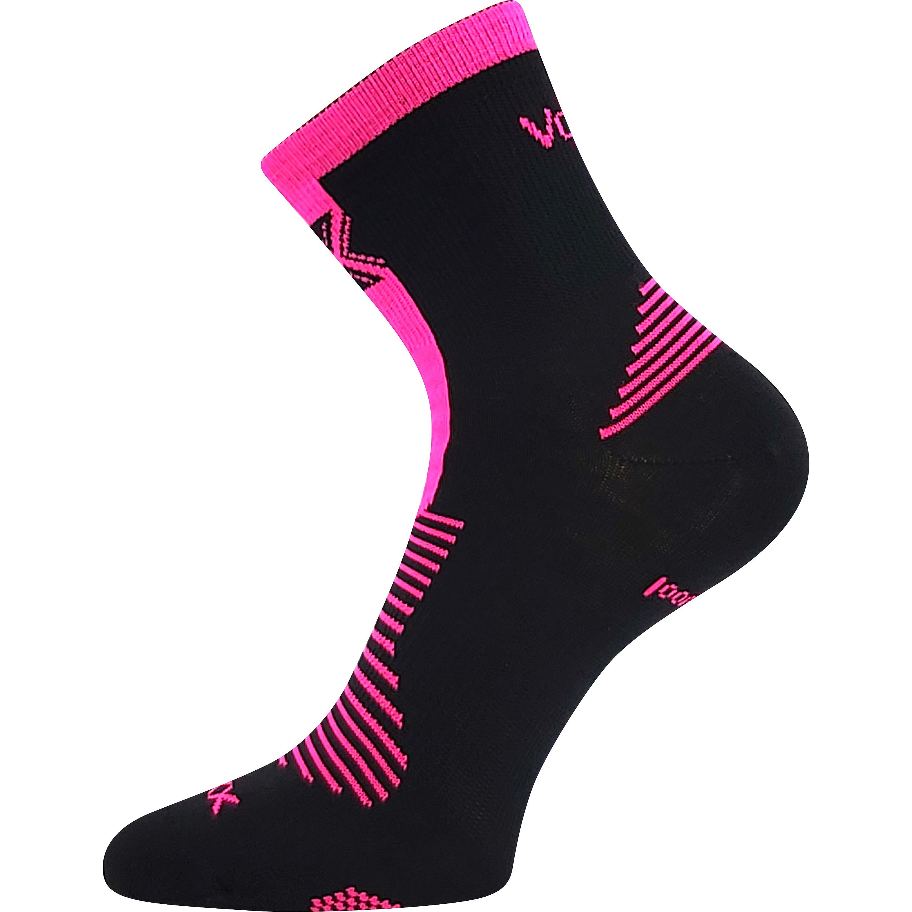 ponožky Voxx Woralf - Black/Neon Pink - women´s