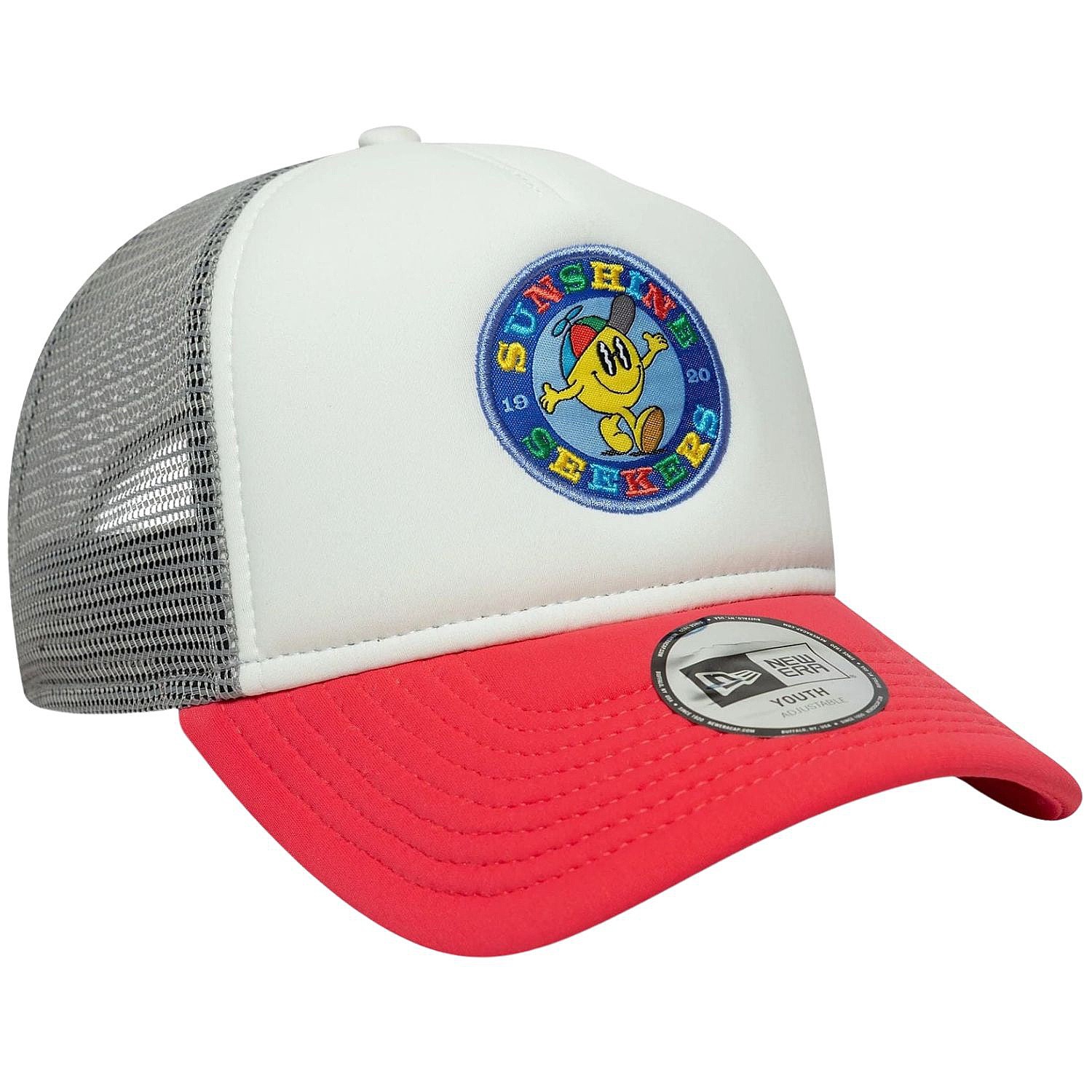 casquette New Era 9FO AF Patch Trucker Branded Youth - Sweet Coral - unisex junior