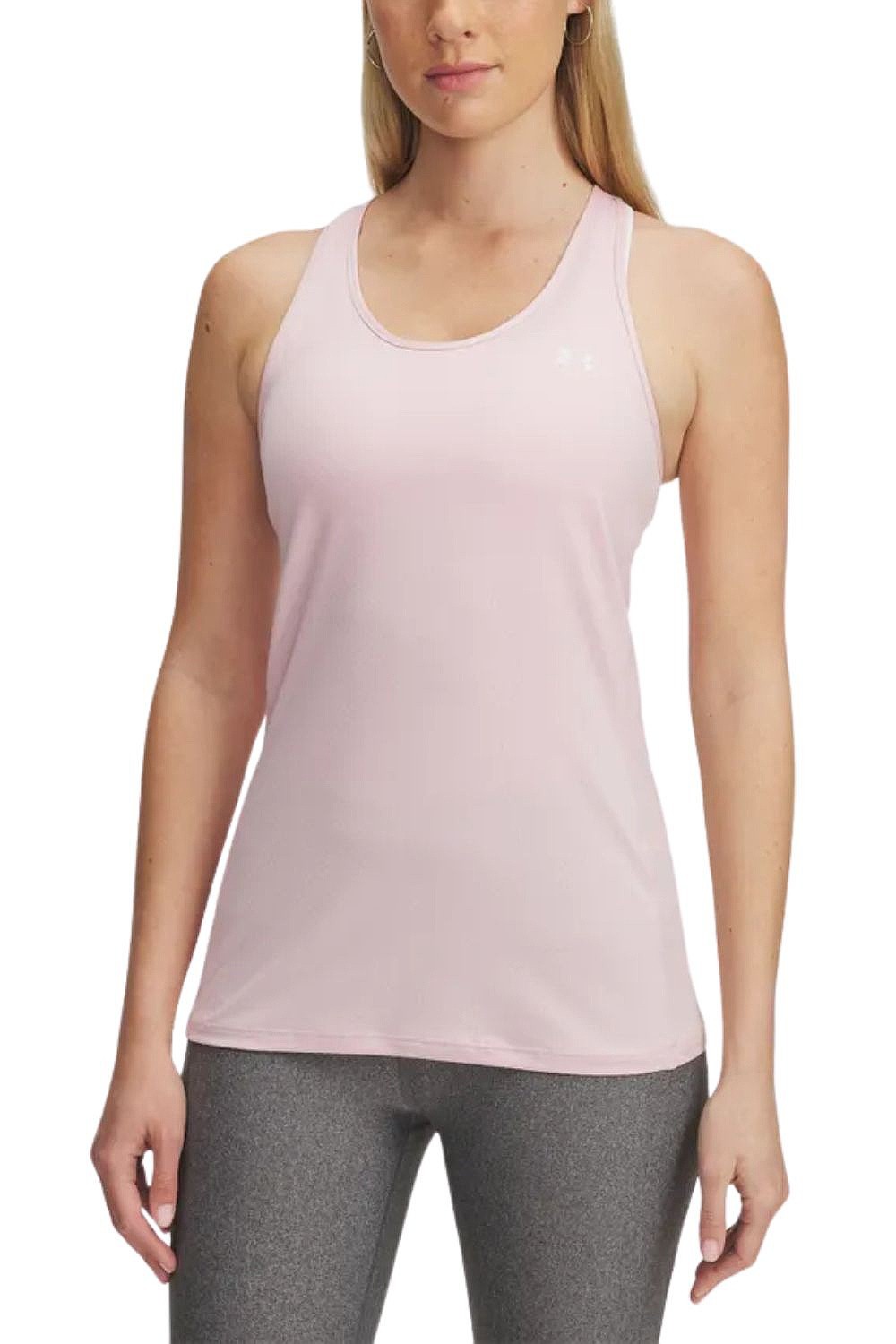 koszulka bez rękawów Under Armour Tech Mesh Racer - Prime Pink/White