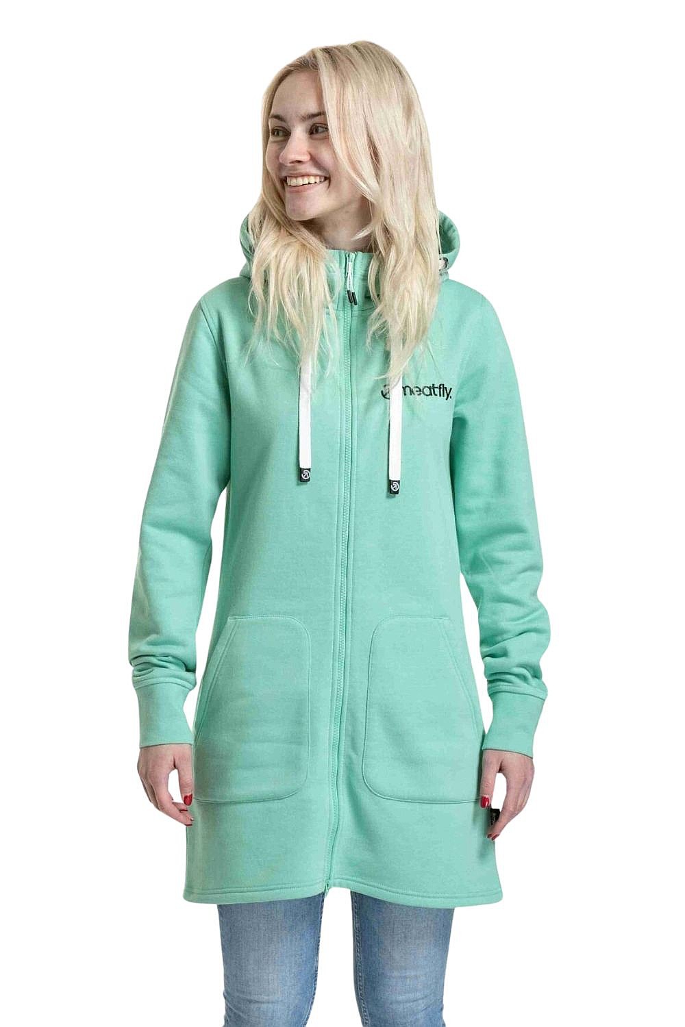 mikina Meatfly Clair Zip - Jade Green - women´s