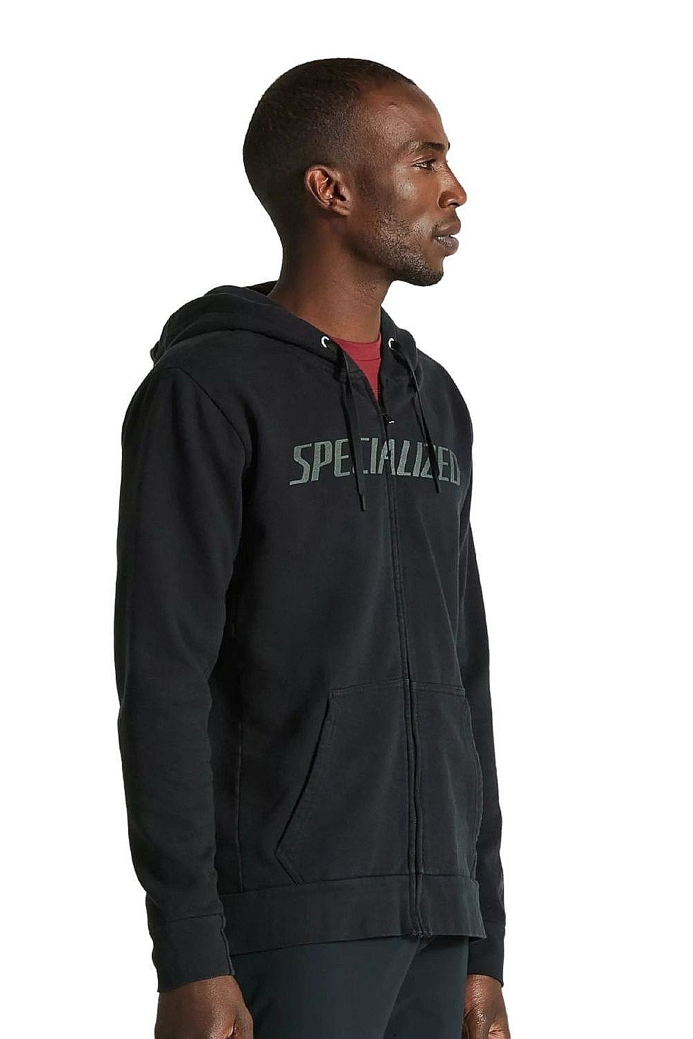 mikina Specialized Legacy Wordmark Zip-Up Hoodie - Black