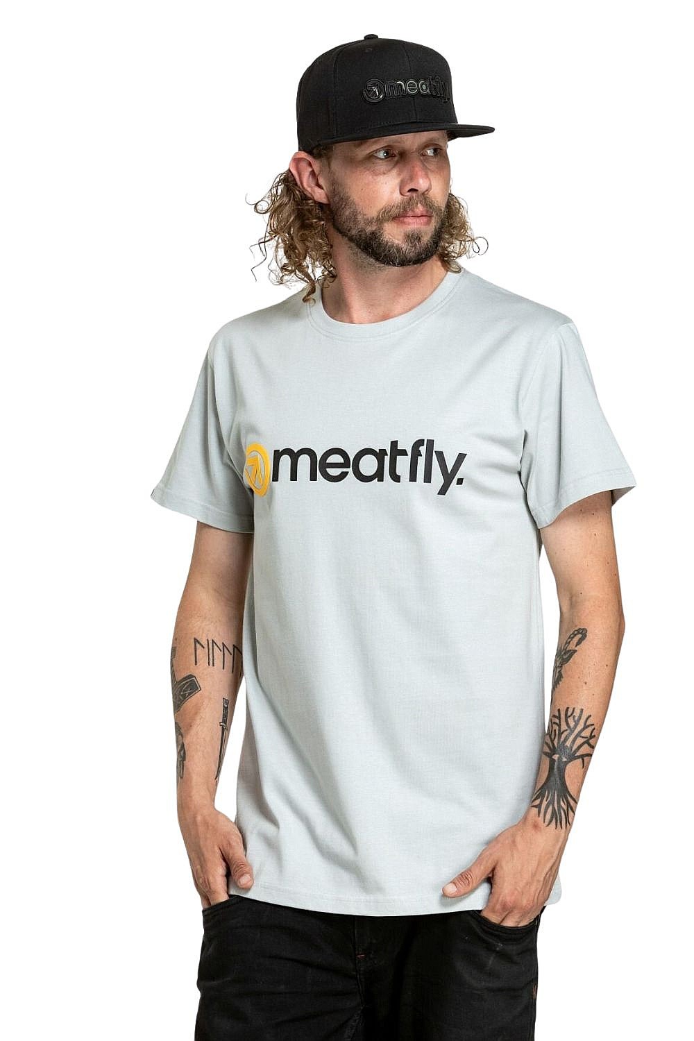 T-Shirt Meatfly Joe - Stone - men´s