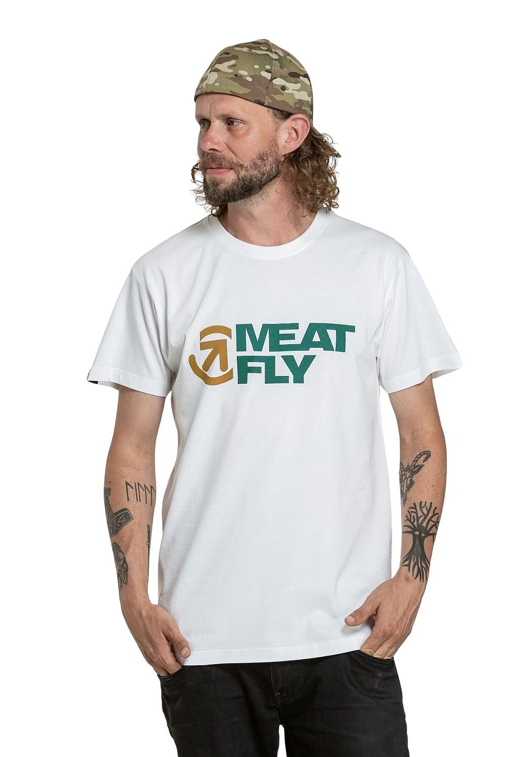 tričko Meatfly Revital - White - men´s