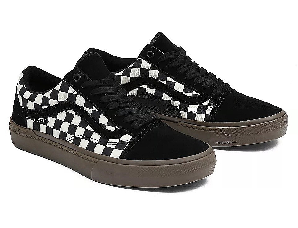 chaussures Vans BMX Old Skool - Checkerboard Black/Dark Gum - men´s