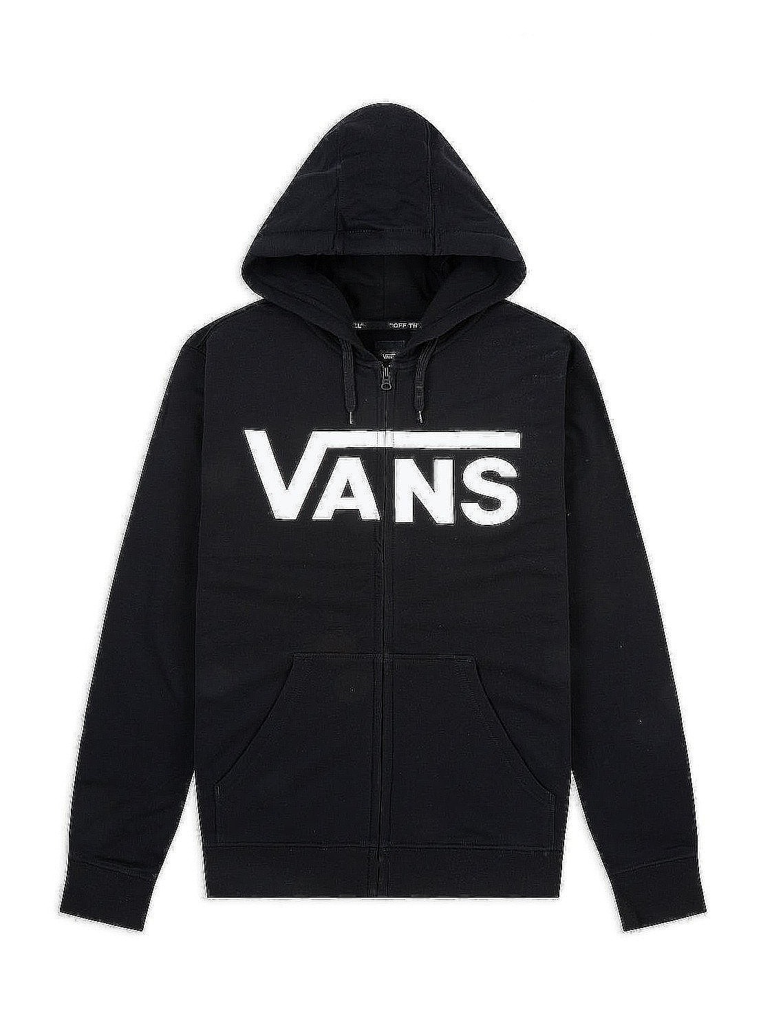 Sweatshirt Vans Classic II Zip - Black/White - boy´s