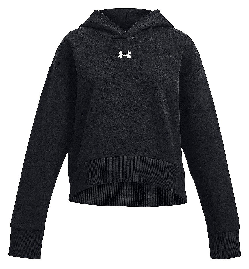 Sweatshirt Under Armour Rival Fleece Crop - Black/White - girl´s