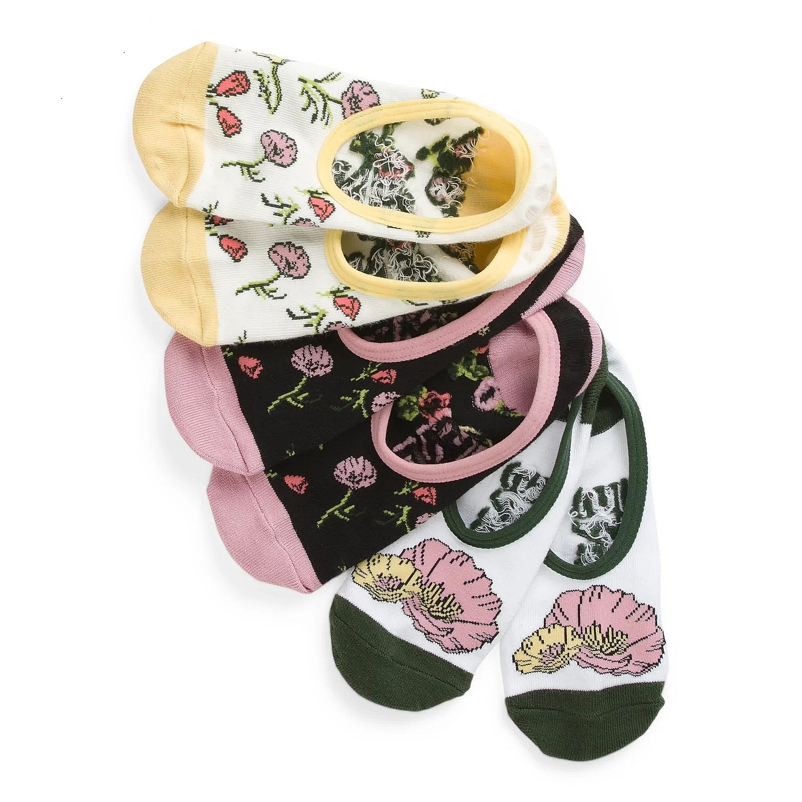 ponožky Vans Poppy Ditsy Canoodle 3 Pack - Ditsy Poppy Floral Lilas