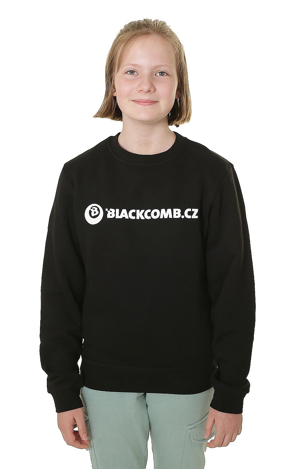 mikina Blackcomb Essential Logo Crew - Black